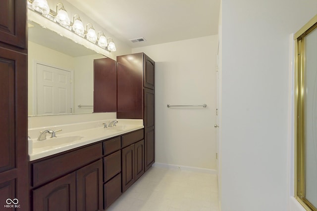 bathroom with vanity