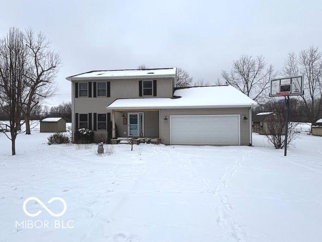 front facade featuring a garage