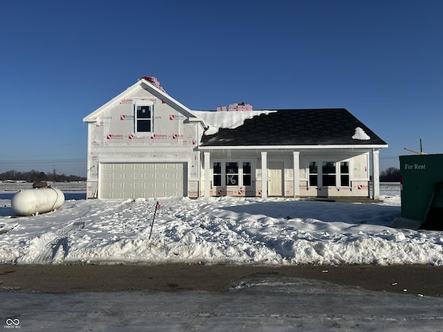 property under construction featuring a garage