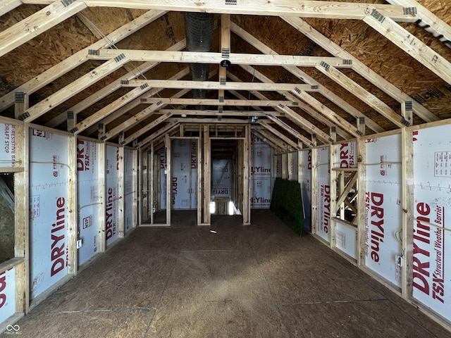 view of attic