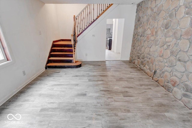 interior space featuring light hardwood / wood-style floors