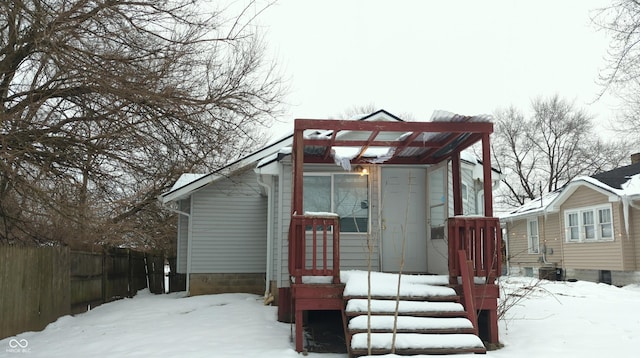 view of front of home