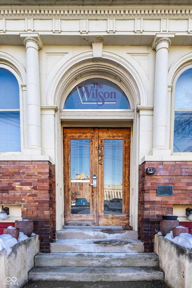 view of entrance to property