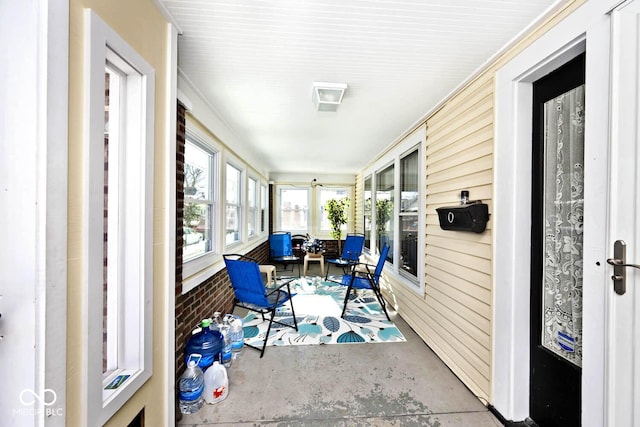 view of sunroom / solarium