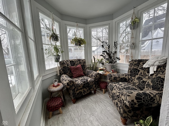 view of sunroom / solarium