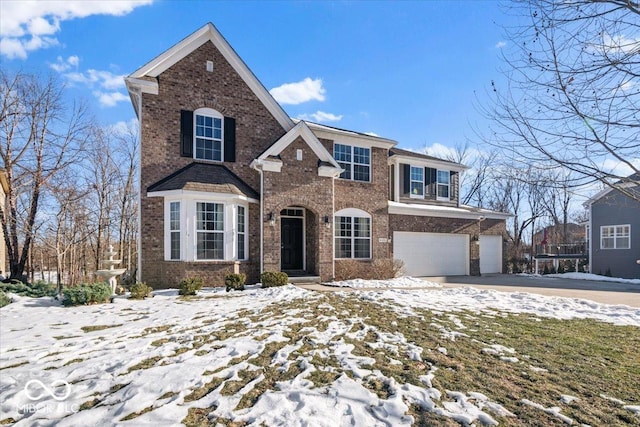 front of property featuring a garage