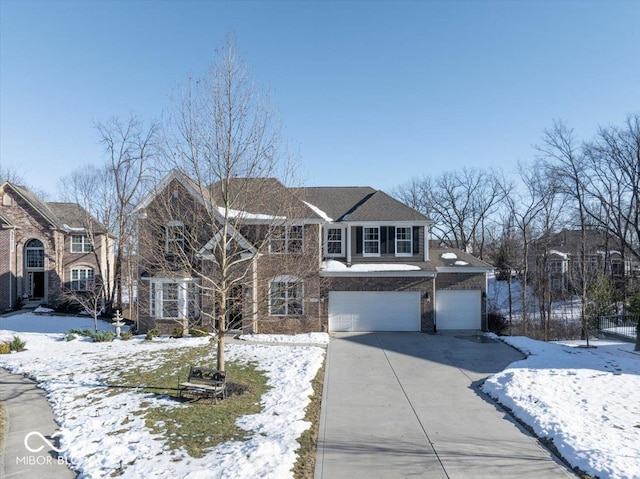 front of property featuring a garage