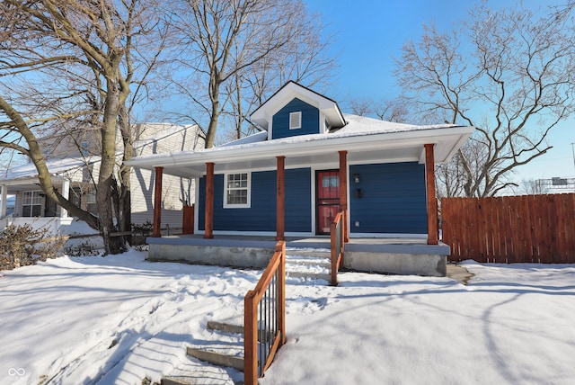 bungalow with a porch