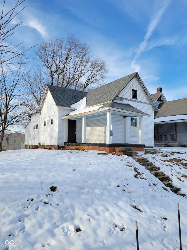 exterior space featuring covered porch