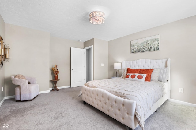 bedroom featuring carpet