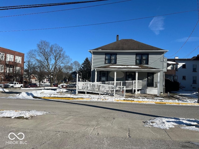 view of front of home featuring a porch