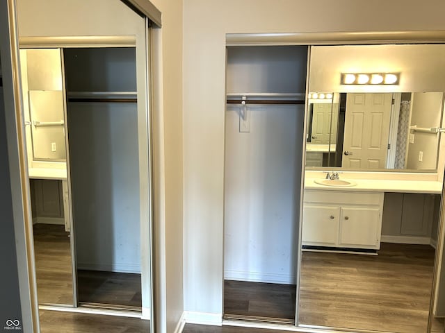 closet with sink