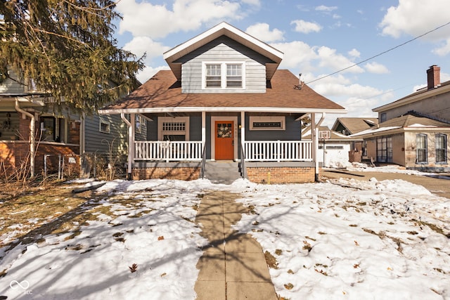 bungalow with covered porch