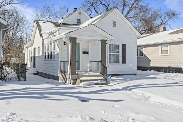 view of front of property