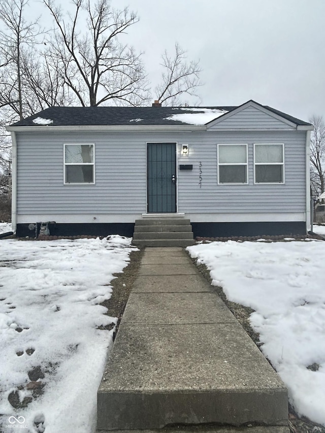 view of front of home