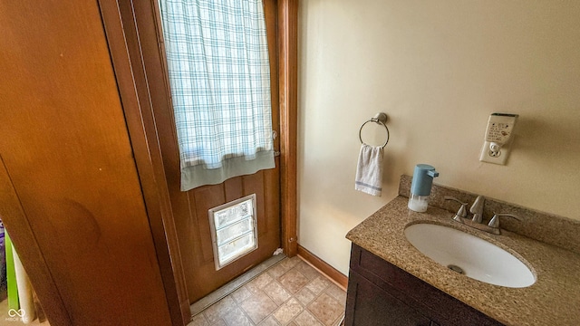 bathroom featuring vanity