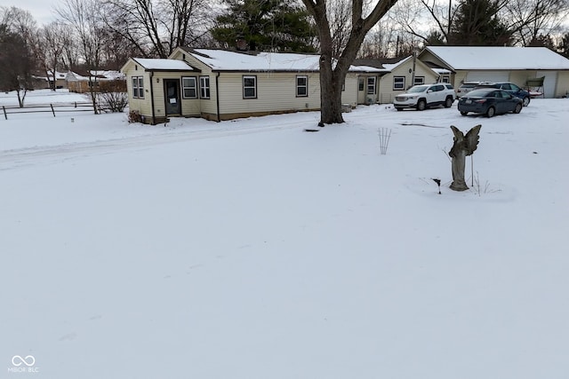 view of ranch-style home