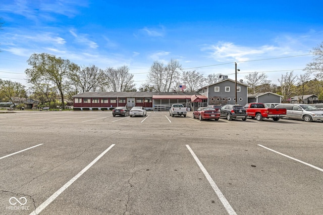 view of uncovered parking lot