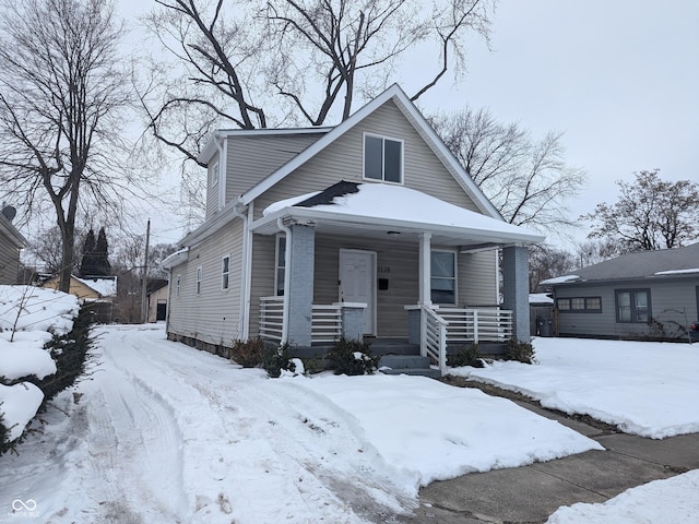 bungalow featuring a porch