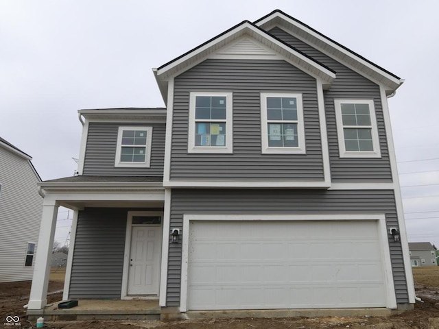 view of front of house featuring a garage