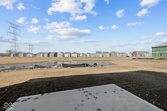 view of yard featuring a residential view