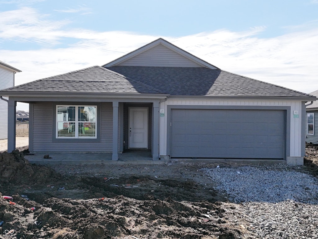 ranch-style house with a garage