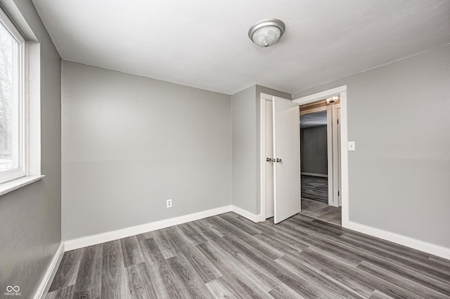 interior space featuring wood-type flooring