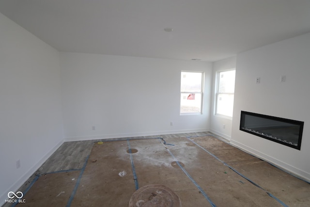 view of unfurnished living room