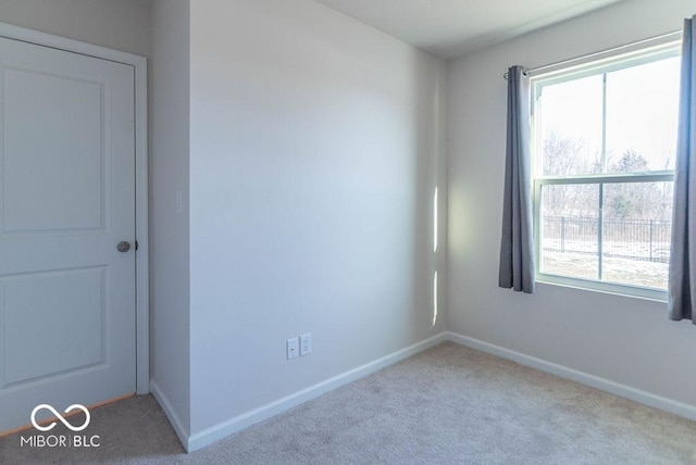 view of carpeted empty room