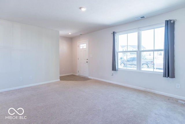 view of carpeted empty room