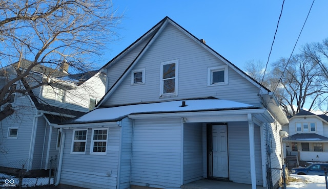 view of rear view of house