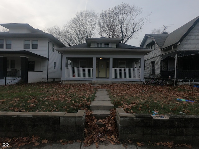 view of front facade with covered porch