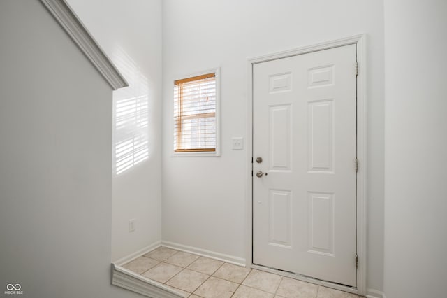 view of tiled entryway