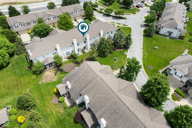 7042 Tyler Ln, Indianapolis, IN 46217 - aerial perspective of suburban area