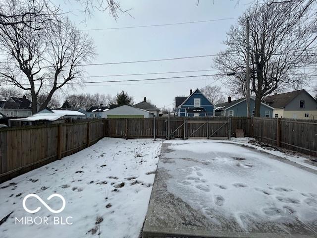 view of snowy yard