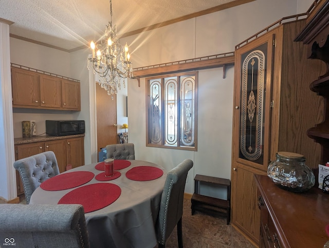 dining room featuring a chandelier