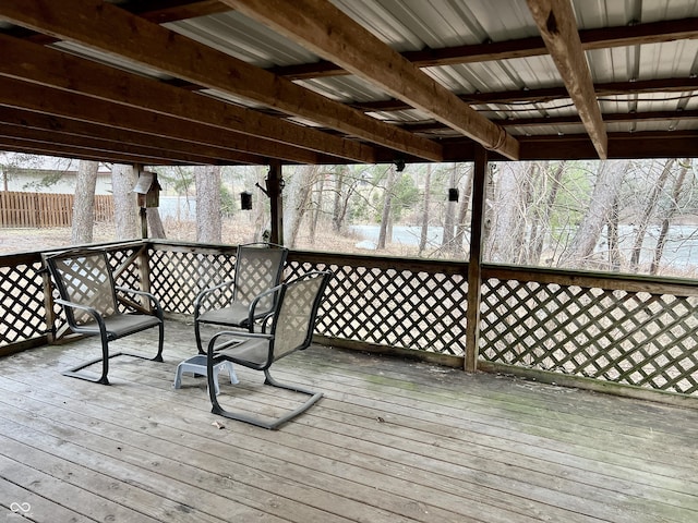 view of deck