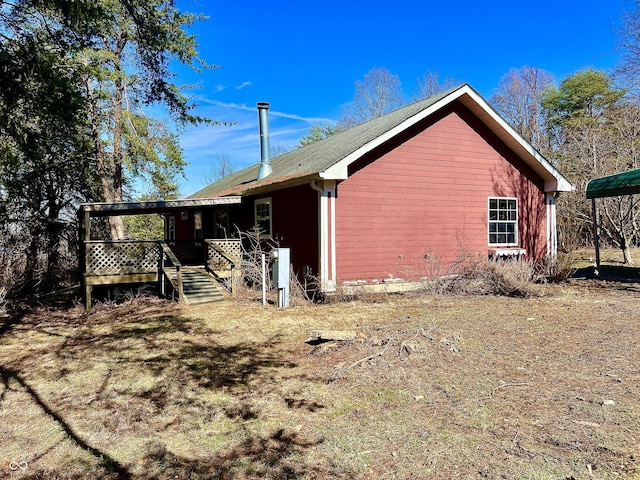 view of home's exterior