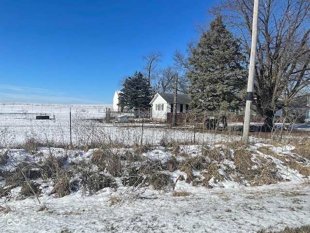 view of snowy yard