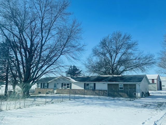 view of ranch-style house