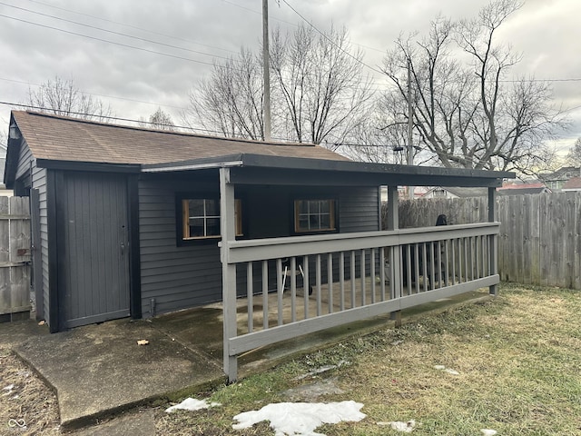 view of rear view of house