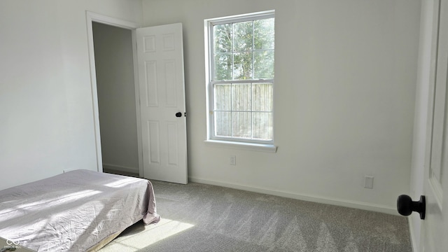 unfurnished bedroom featuring carpet