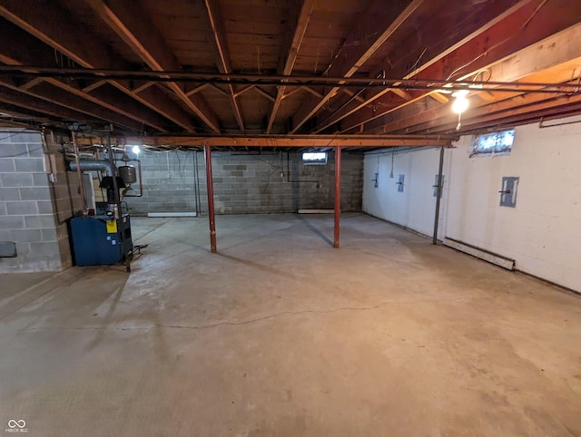 view of basement