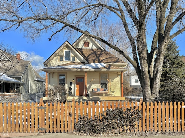 bungalow-style home featuring a porch