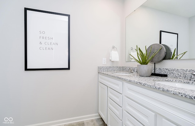 bathroom featuring vanity