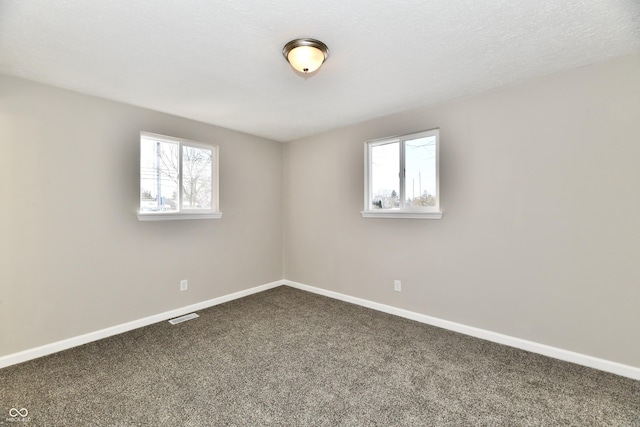 carpeted spare room with plenty of natural light