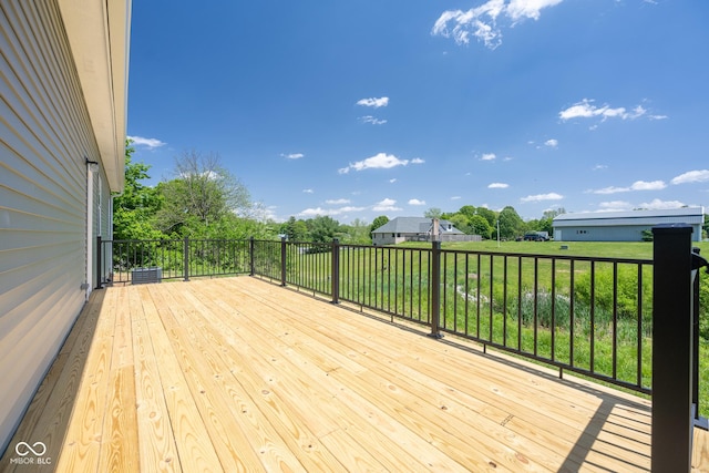 303 Doe Creek Dr, Cloverdale, IN 46120 - view of wooden terrace