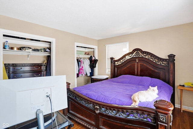 2934 S Irwin St, Indianapolis, IN 46203 - bedroom featuring wood finished floors and a closet