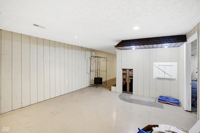 2934 S Irwin St, Indianapolis, IN 46203 - finished basement with wood walls