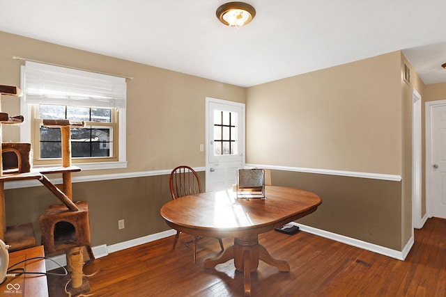 2934 S Irwin St, Indianapolis, IN 46203 - dining space featuring wood finished floors and baseboards